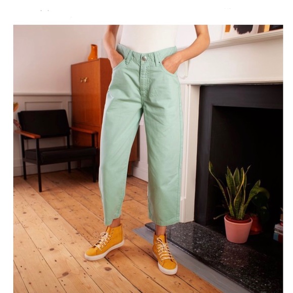 LF MARKEY Big Boys Jeans High rise straight Mint - Picture 4 of 8